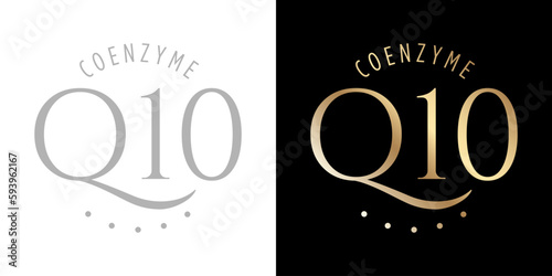 Coenzyme Q10 vector symbol icon logo concept