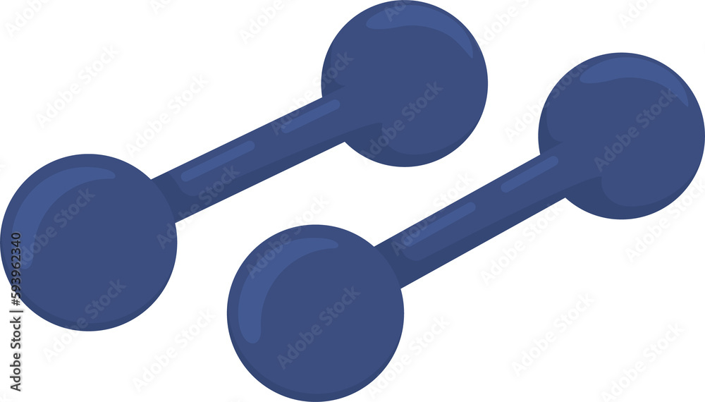 Hand weights semi flat color raster object. Tools for training exercises. Dumbbells. Full sized item on white. Simple cartoon style illustration for web graphic design and animation Hand weights semi flat color raster object. Tools for training exercises. Dumbbells. Full sized item on white. Simple cartoon style illustration for web graphic design and animation