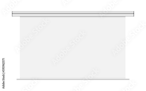 vector projector screen mockup isolated