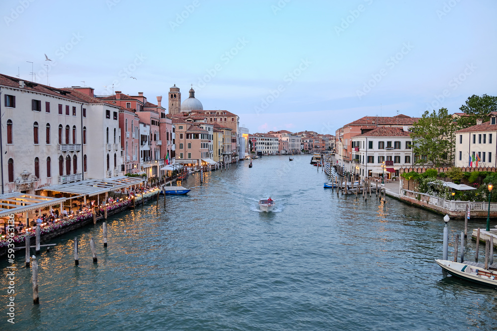 Venice, Italy: Canal Grande in Venice, Italy, at the height of the 