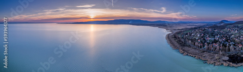Sunset over the Lake Balaton, Hungary © petertakacs
