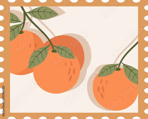 Oranges Postage Stamp