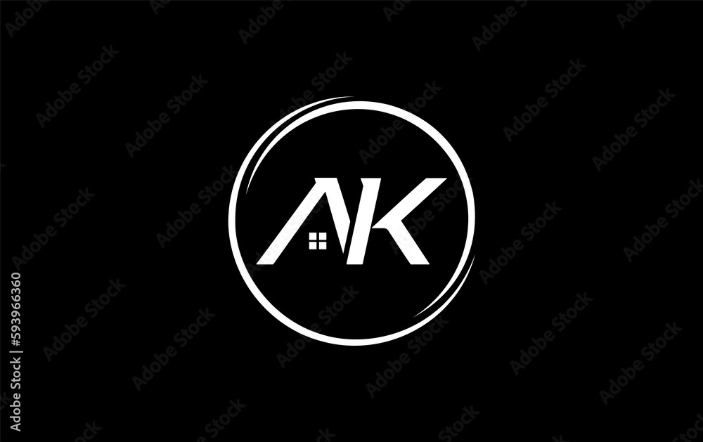 Real estate logo design circle icon and real estate symbol and flat house window circle monogram Real estate logo design circle icon and real estate symbol and flat house window circle monogram
