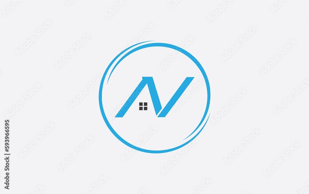 Real estate logo design circle icon and real estate symbol and flat house window circle monogram Real estate logo design circle icon and real estate symbol and flat house window circle monogram