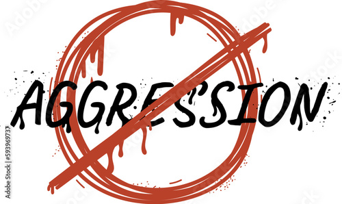 Stop Aggression Street Art