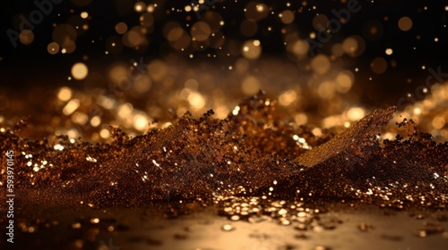 Gold Glitter Wallpaper Background