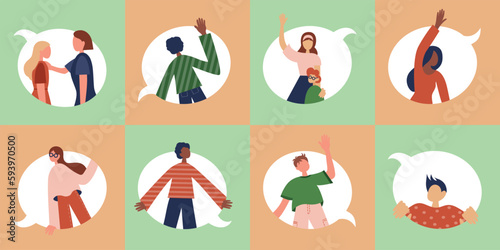 A set of people that communicating with each other