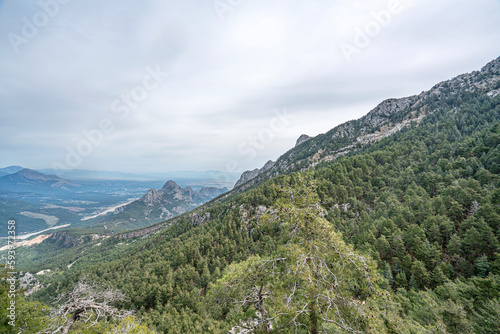 The scenic views from Lycian trail between Elmayanı and Göynük, Antalya