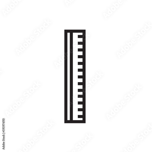 Factory Ruler Sewing Outline Icon