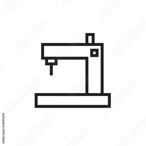 Garment Machine Sewing Outline Icon