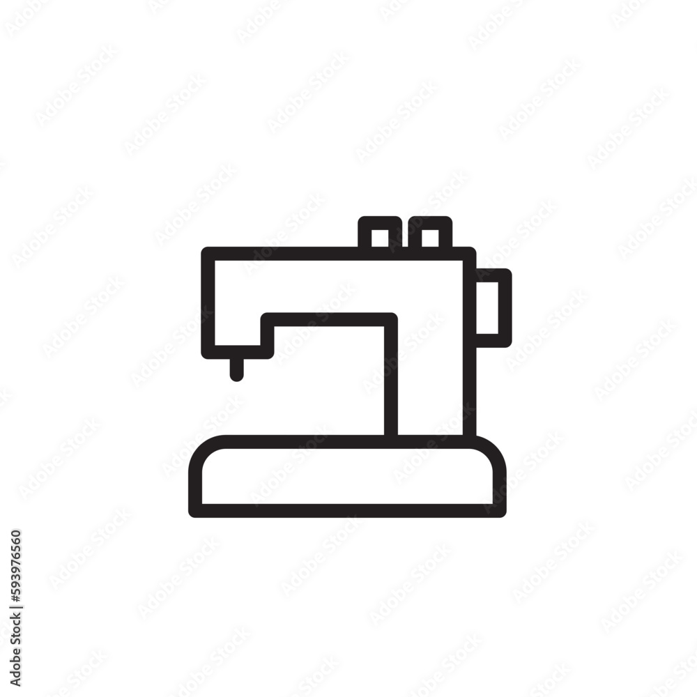 Machine Needle Sew Outline Icon Machine Needle Sew Outline Icon