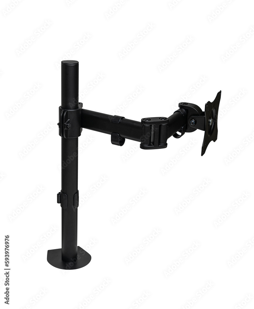 Desktop monitor mount isolated on a white