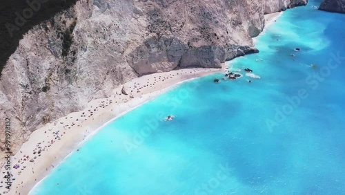 Porto Katsiki beach Greek Ionian sea photo