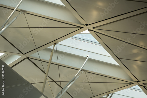 Ceiling roof of a modern building