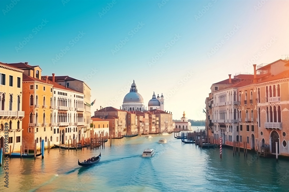 Grand canal Venice city
