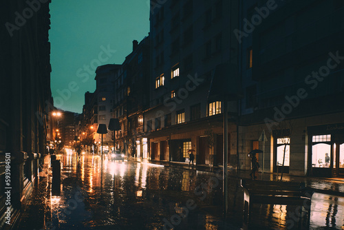 Lluvia en Bilbao en la Hora azul © EvaMara