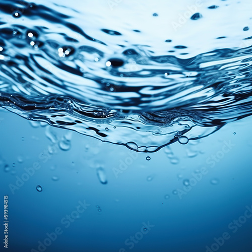 Blue water clean and streamlined background