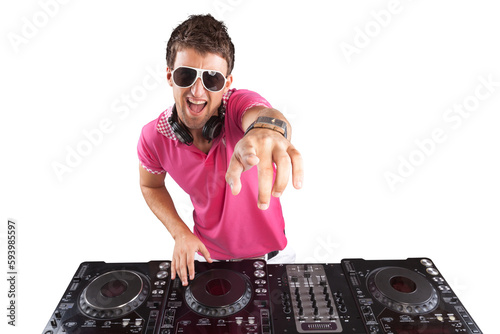 Konstfotografi male electronic music dj