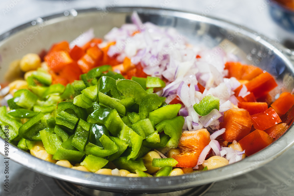 In a bowl, ingredients for cooking 