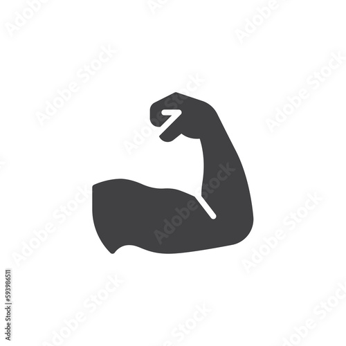 Hand muscle vector icon