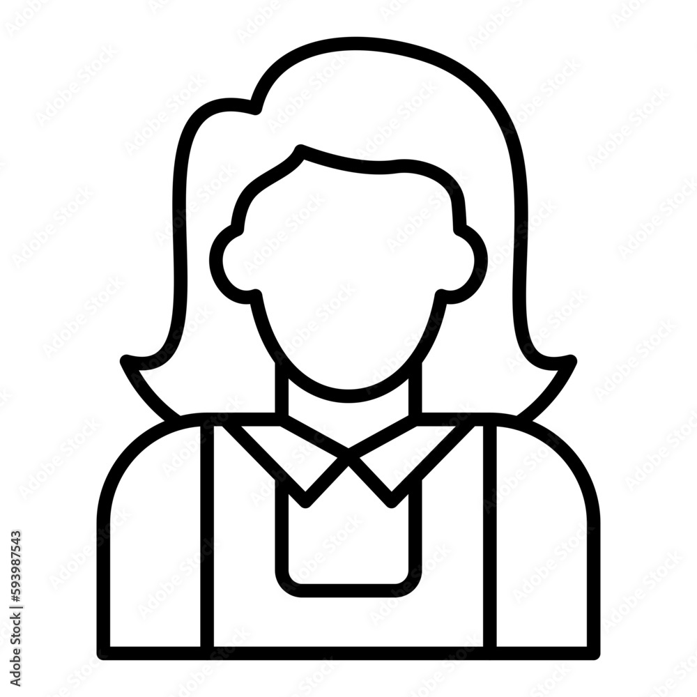 Obraz premium Maid Icon