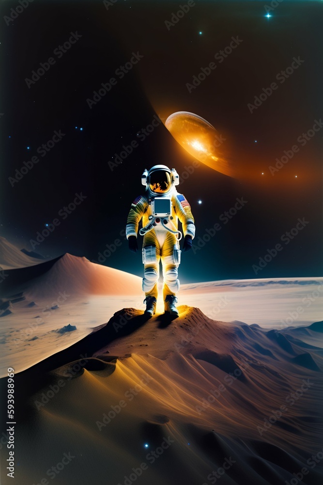 Fototapeta premium astronaut in space