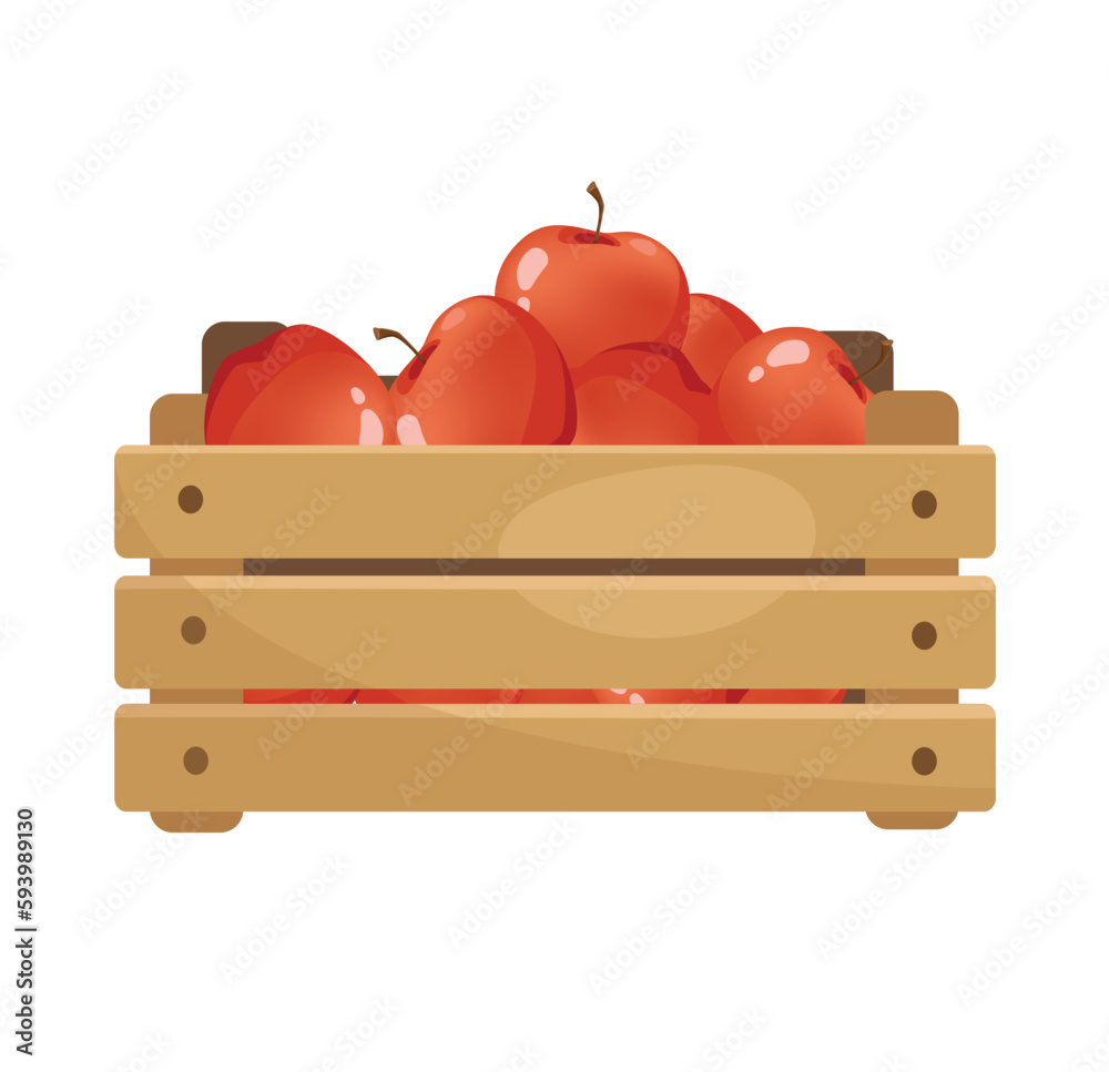 Concept Farm village field garden basket with apples. The illustration is a flat, vector, and cartoon design of a farm garden basket filled with ripe, juicy apples. Vector illustration. Concept Farm village field garden basket with apples. The illustration is a flat, vector, and cartoon design of a farm garden basket filled with ripe, juicy apples. Vector illustration.
