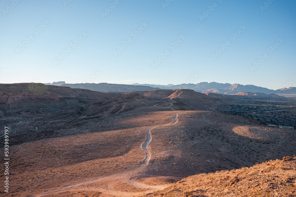 View from the top of a hill in Vegas, USA View from the top of a hill in Vegas, USA