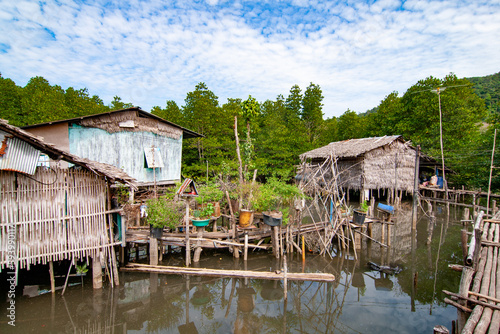fishing village at the island of  Koh Chang in Thailand