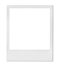 Vintage Polaroid, instant photo frame isolated in transparent PNG, polaroid frame - isolated design element