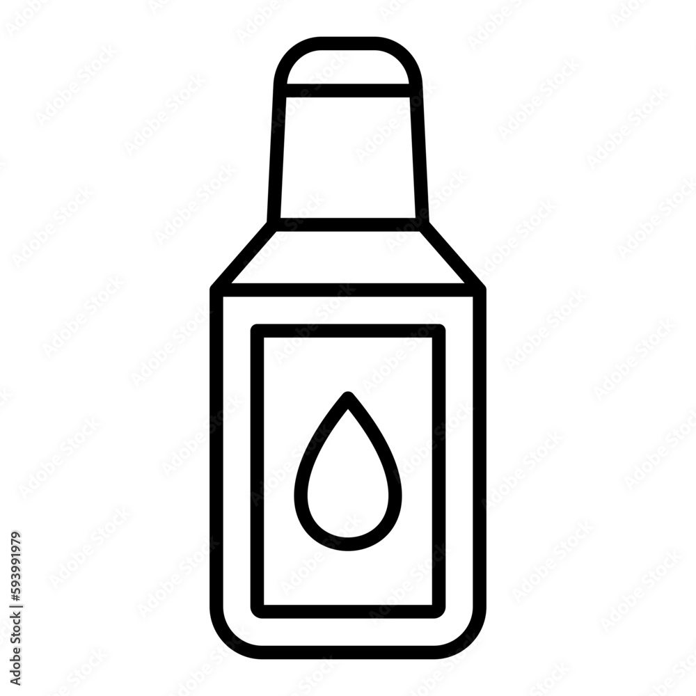 Correction Fluid Line Icon Correction Fluid Line Icon