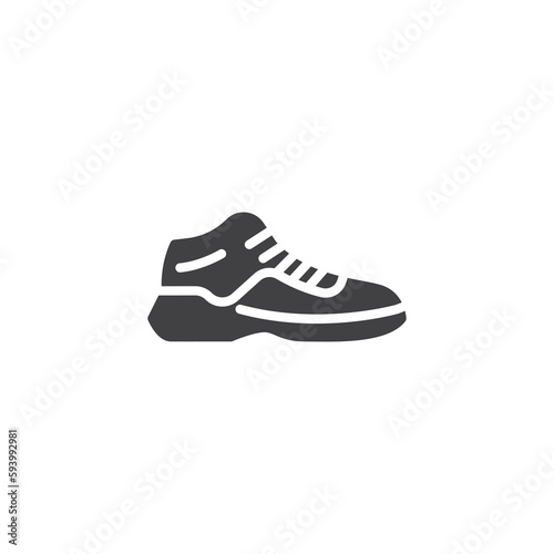 Basketball shoe vector icon