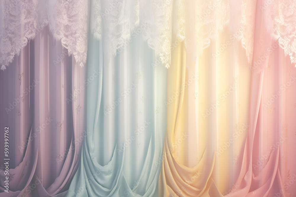 curtain pastel background