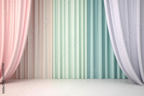curtain pastel background