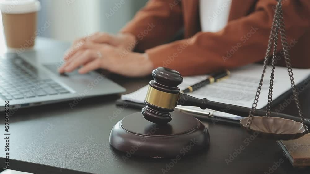 Customer service good cooperation, Consultation between a Businessman and Male lawyer or judge consult having team meeting with client, Law and Legal services concept. Customer service good cooperation, Consultation between a Businessman and Male lawyer or judge consult having team meeting with client, Law and Legal services concept.