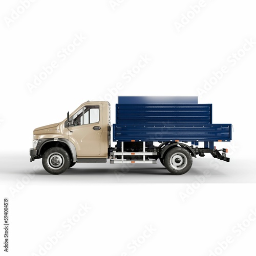 Illustration of a truck loader isolated on white background
