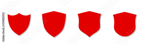 Red Set of labels, Shield labels Free Download Red Set of labels, Shield labels - GFXLoad