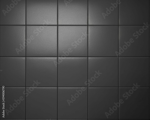 Stylized black and white tiled wall featuring contrasting dark and light hues