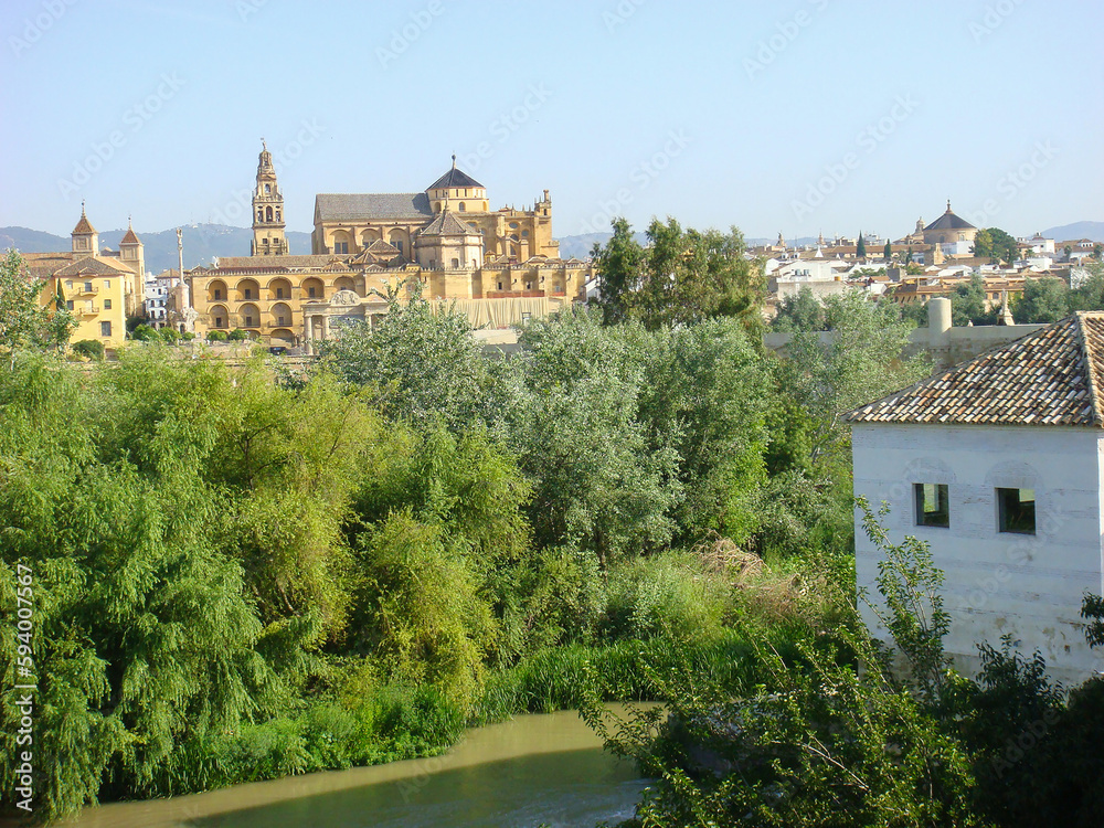 Beautiful view on the city on a summer day. Cordoba. Spain.