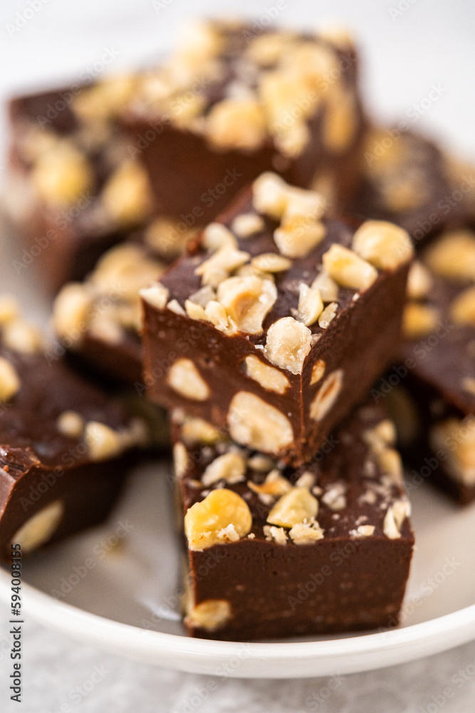 Chocolate hazelnut fudge Chocolate hazelnut fudge