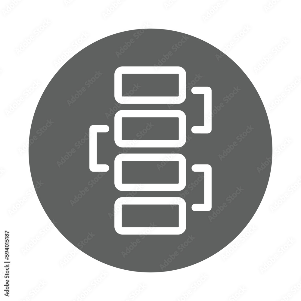 Business, flow, workflow icon. Gray vector graphics. Business, flow, workflow icon. Gray vector graphics.