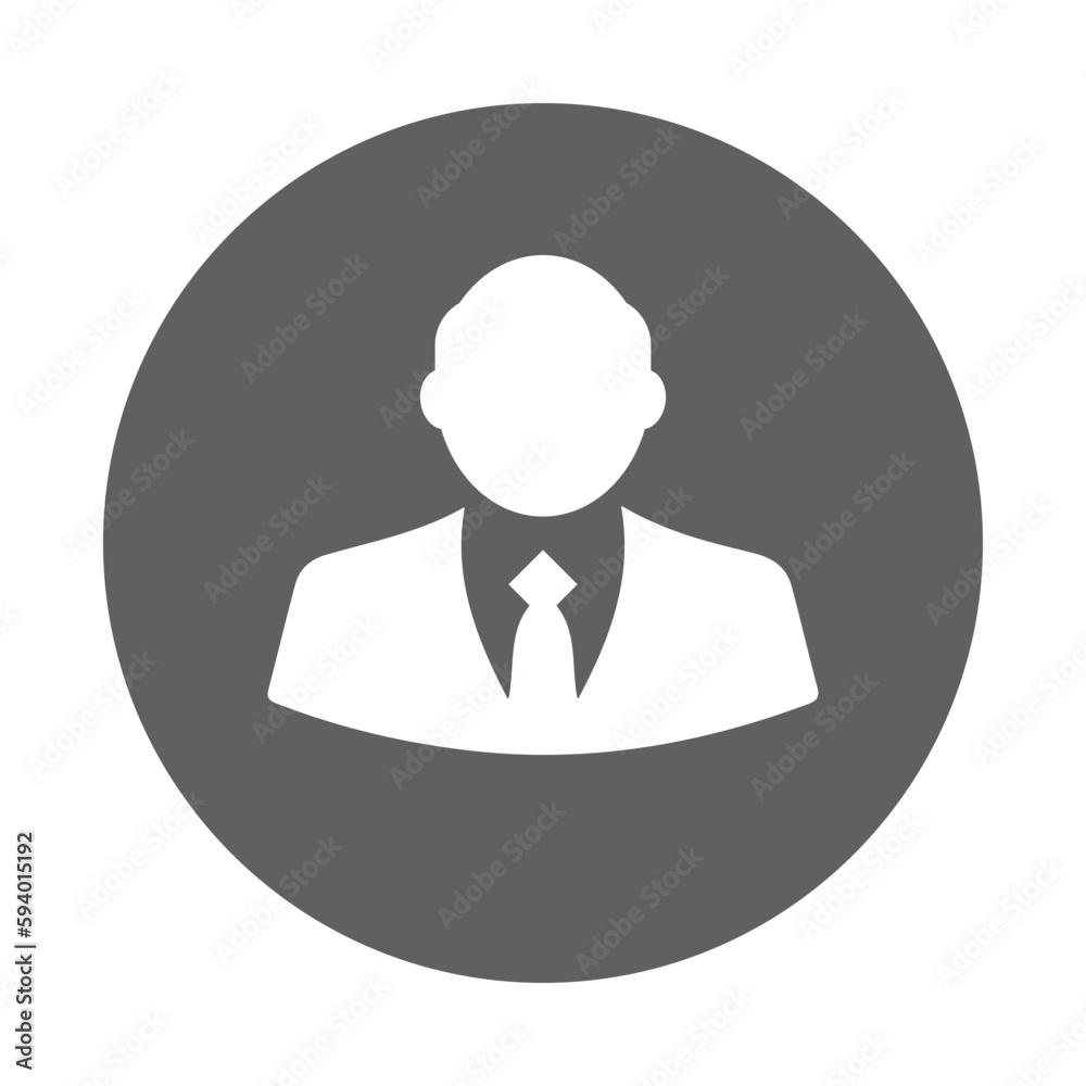Business, formal, male icon. Gray vector graphics. Business, formal, male icon. Gray vector graphics.