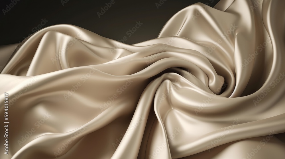Obraz premium Silky or silk texture fabric material wallpaper background texture. Luxury satin flowing velvet cloth pattern. Generative ai