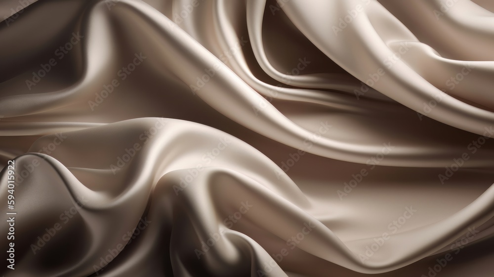 Obraz premium Silky or silk texture fabric material wallpaper background texture. Luxury satin flowing velvet cloth pattern. Generative ai