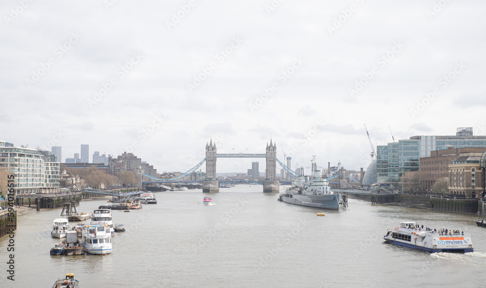 The old Tower Bridge in London