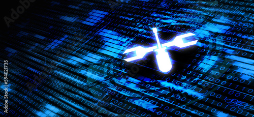 Bilde på lerret Technical Support and Customer Service for Computer Hardware, Software, Network, and Security Issues