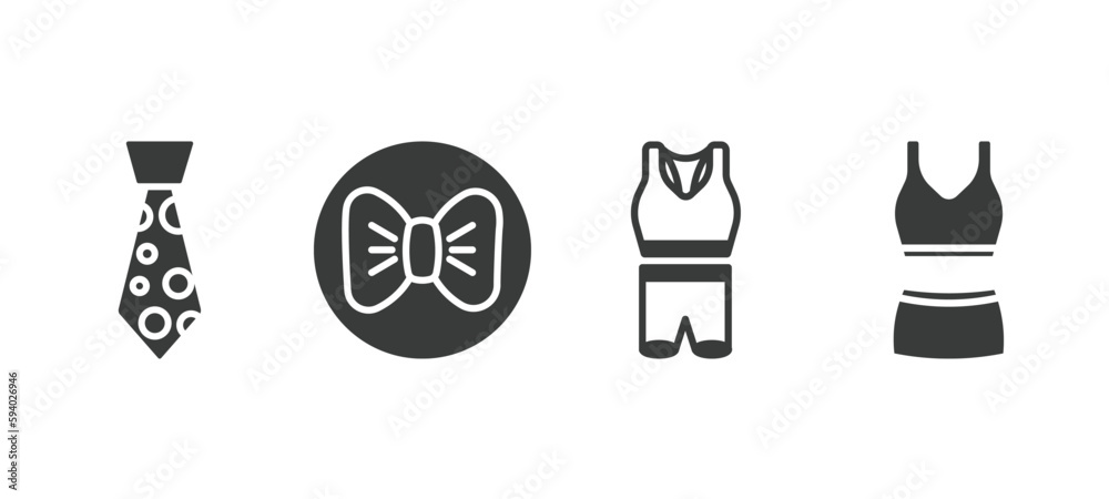 set of fashion and things filled icons. fashion and things glyph icons included stripped tie, black and white, sportswear, outfit vector. set of fashion and things filled icons. fashion and things glyph icons included stripped tie, black and white, sportswear, outfit vector.