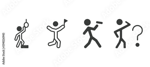 set of feeling and reaction filled icons. feeling and reaction glyph icons included hopeless human, accomplished human, drained human, curious vector.