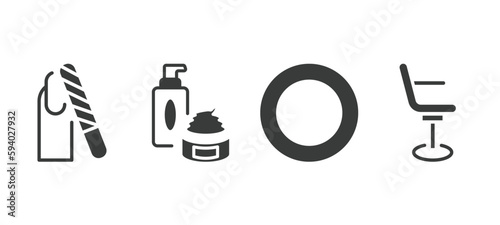 set of beauty and elegance filled icons. beauty and elegance glyph icons included nail file, skincare, 1642645100876100-56.eps,,,,,, beauty salon chair vector.