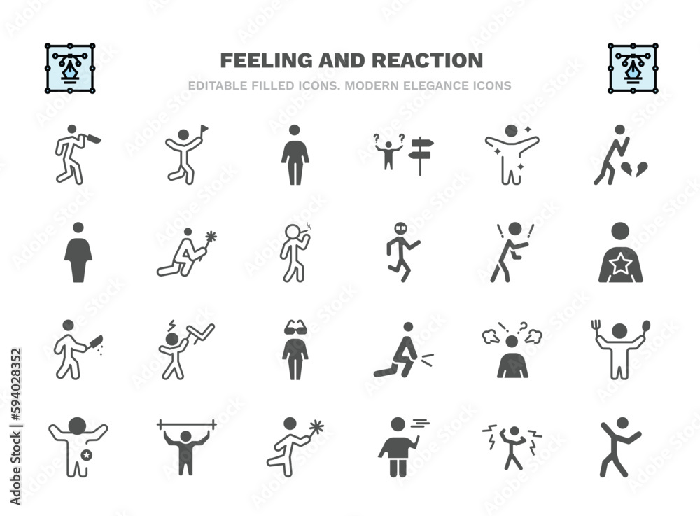 set of feeling and reaction filled icons. feeling and reaction glyph icons such as terrible human, free human, fresh human, sorry rough pissed frustrated pumped bored positive vector. set of feeling and reaction filled icons. feeling and reaction glyph icons such as terrible human, free human, fresh human, sorry rough pissed frustrated pumped bored positive vector.